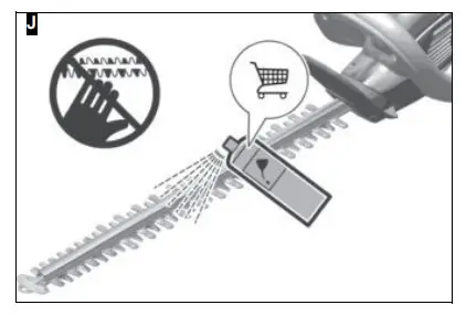 KARCHER HGE 18-50 Battery Cordless Hedge Trimmer - figure 3