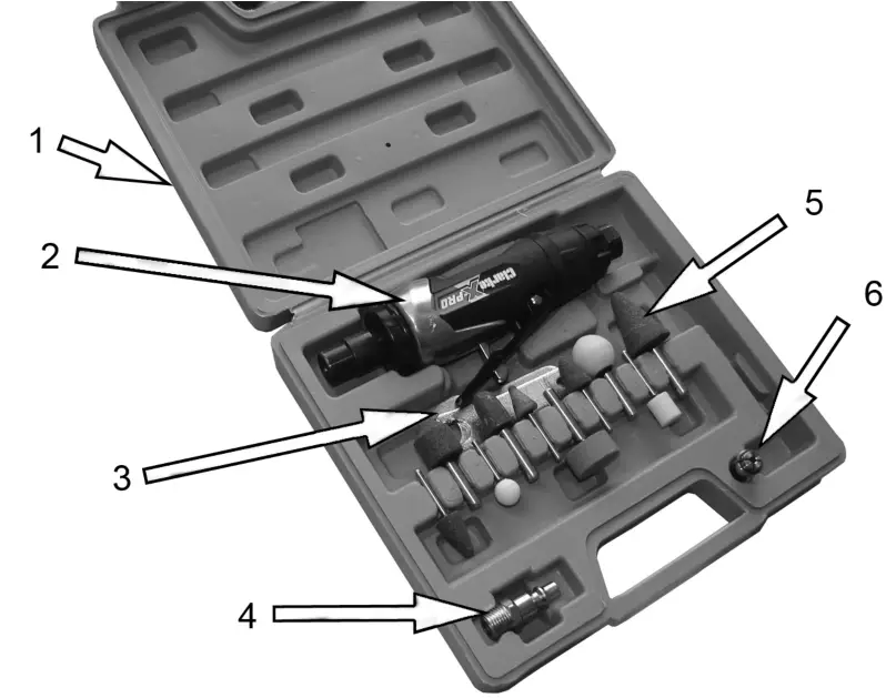 Clarke X Pro CAT128 Professional Air Die Grinder-fig1