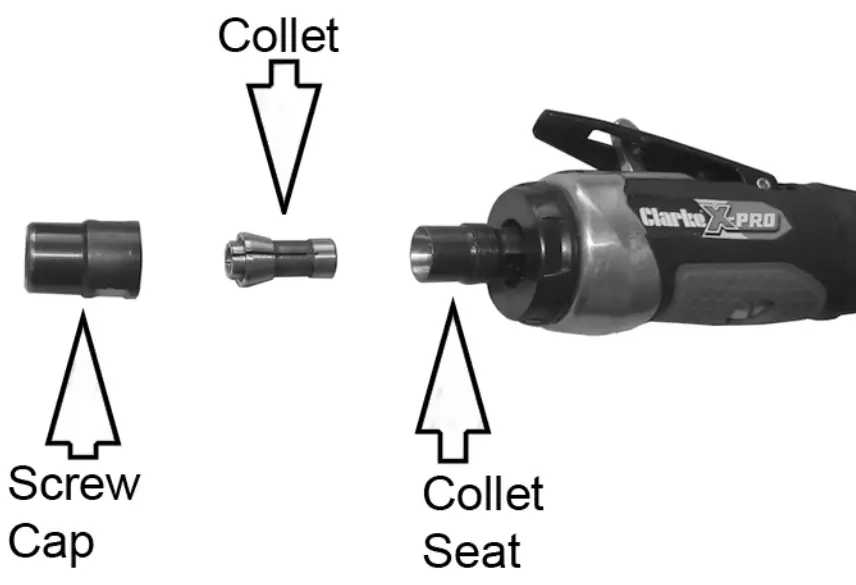 Clarke X Pro CAT128 Professional Air Die Grinder-fig4