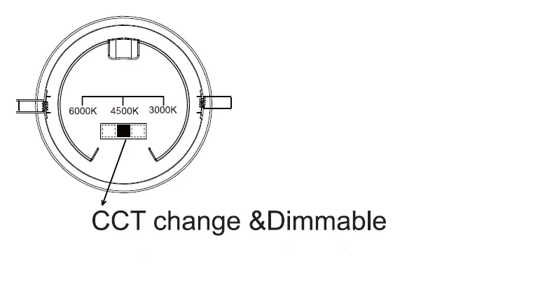 OptonicaLED LED Slim Downlight CCT Change Color FIG 2
