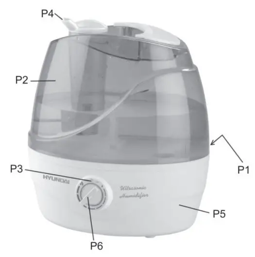 HYUNDAI HUM 282 Air Humidifier - fig