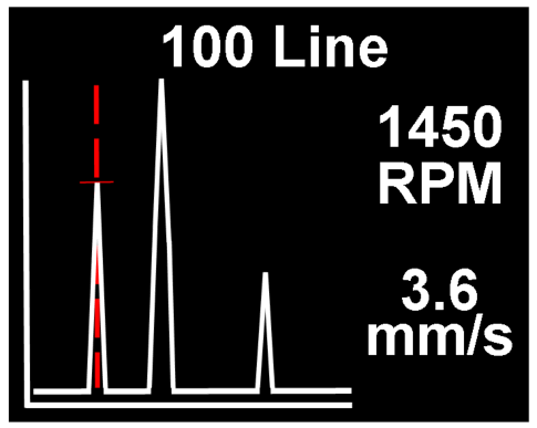 tpi Vib Meter 9085 Smart Vibration Analyzer - Frequency spectrum
