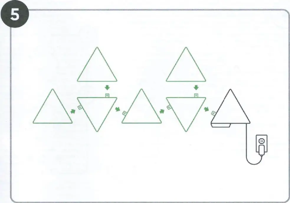nanoleaf NL47-7003TW-SPK Shapes Triangles Smarter Kit 11