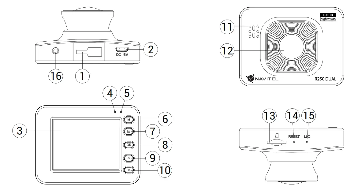 NAVITEL R250 Portable Video Recorder - fig