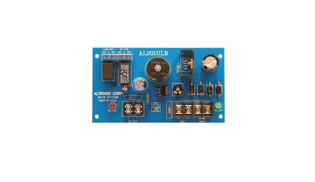 Altronix Al201ulb Power Supply Instructions