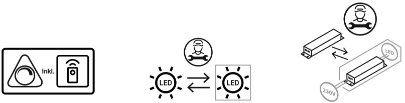 Leuchten Direkt 14672 55 SPARKLE Ceiling Light LED - Fig 1