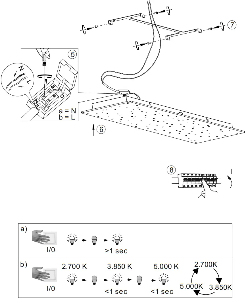 Leuchten Direkt 14672 55 SPARKLE Ceiling Light LED - Fig 5
