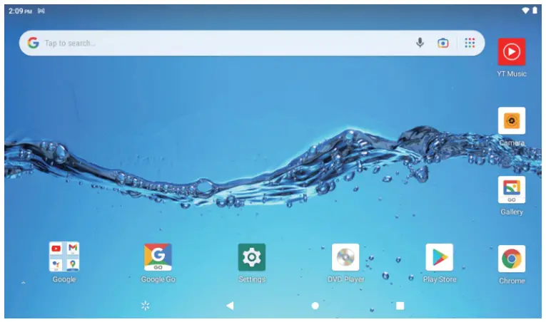 SYLVANIA SLTDVD1024-COMBO 10.1 Inch Quad Core Tablet Portable DVD Player - app list