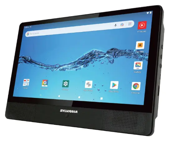 SYLVANIA SLTDVD1024-COMBO 10.1 Inch Quad Core Tablet Portable DVD Player