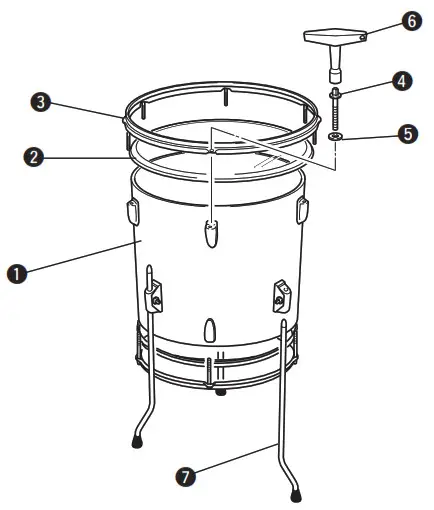 YAMAHA Drums User - Floor Tom Assembly