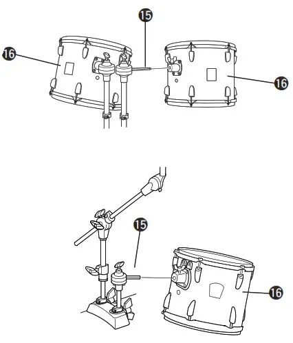 YAMAHA Drums User - Tom Tom Installation