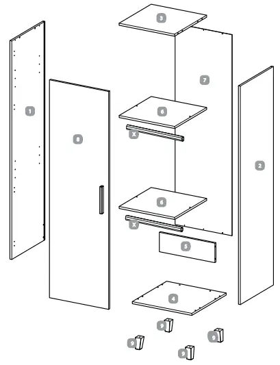 Silver-Cross-1125366-Brighton-Westport-Wardrobe-fig-2