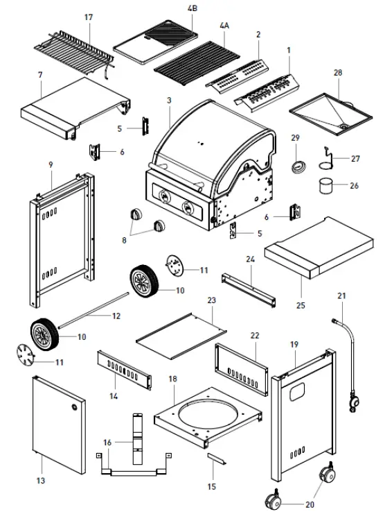 Goldair-GBQB220 2-Burner-BBQ-with-Turbo-Zone-fig-7