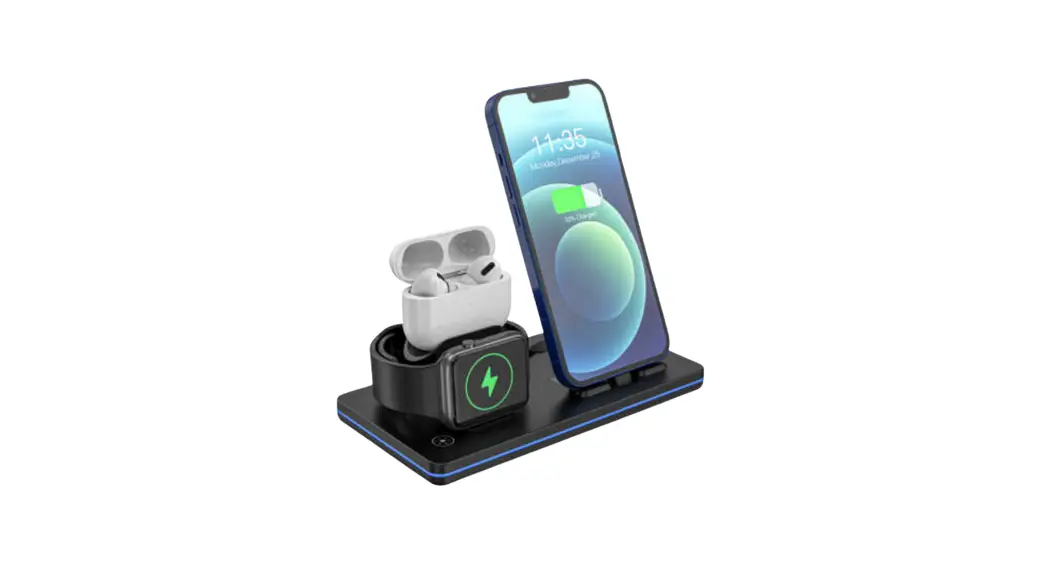 Dumterr 3 In 1 Charging Station Wireless Charger User Manual