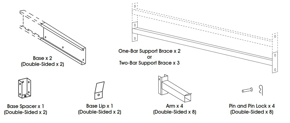 ULINE Cantilever Racks - tools need 21
