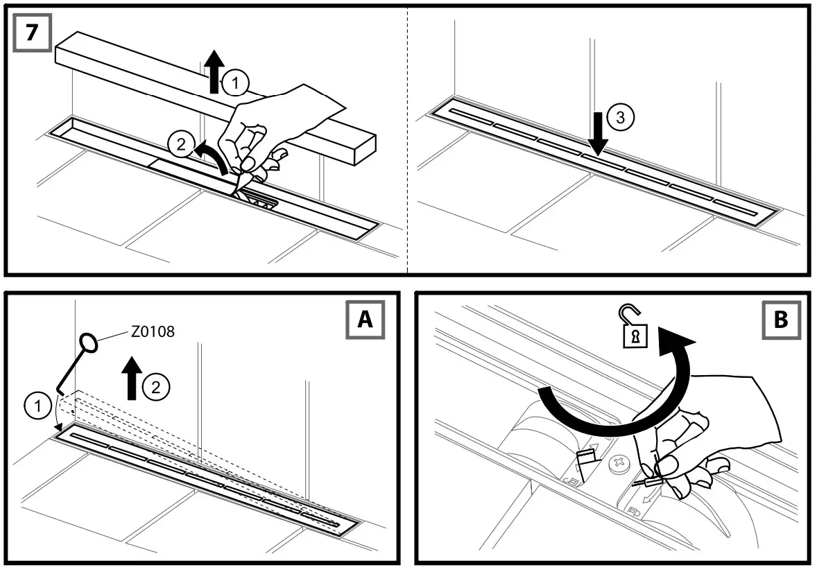 RAVAK X01388 Runway 850 Shower Trap Runway - Figure 8