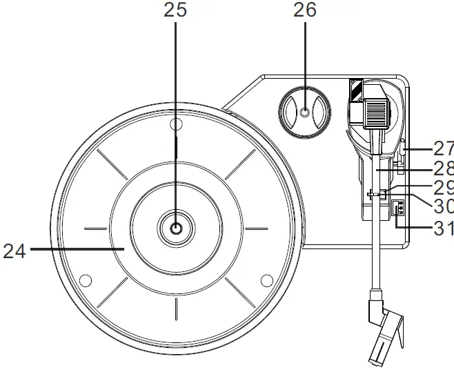 CROSLEY CR704B-PA Musician Turntable 02