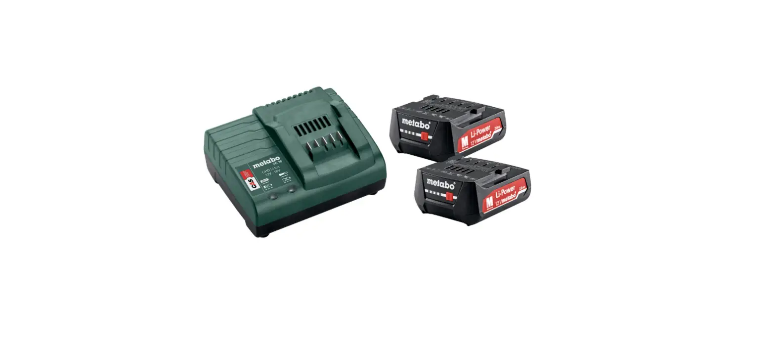 Metabo Sc 30 Charger 12v 2.0ah Battery X2 Instruction Manual