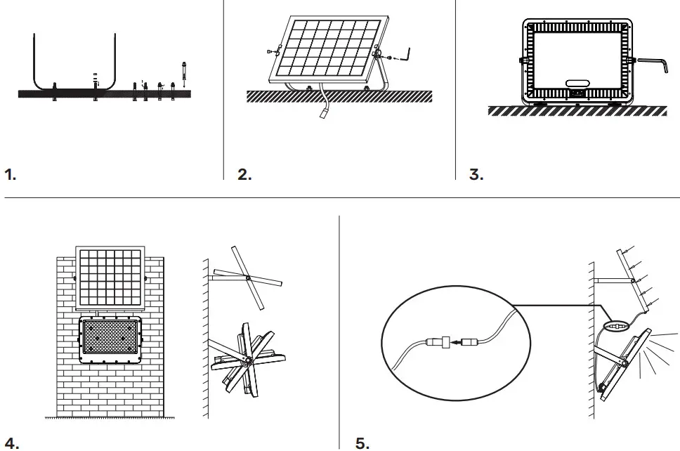 Lumens HOFTRONIC 50W Solar Floodlight - Figure 3