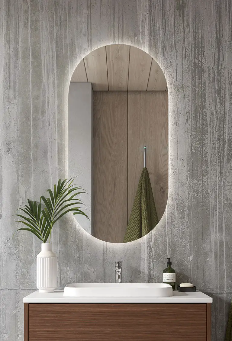 INR Spegel SLOT Beautiful Oval Mirror