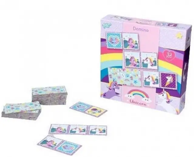 Totum Domino Game Unicorn Girls 32 Pieces