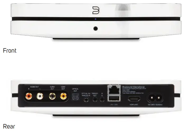 BLUESOUND NODE Wireless Multi-Room Hi-Res Music Streamer - FEATURES & SPECS