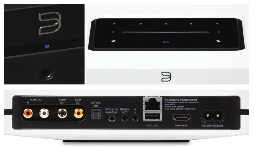 BLUESOUND NODE Wireless Multi-Room Hi-Res Music Streamer - PRODUCT IMAGERY