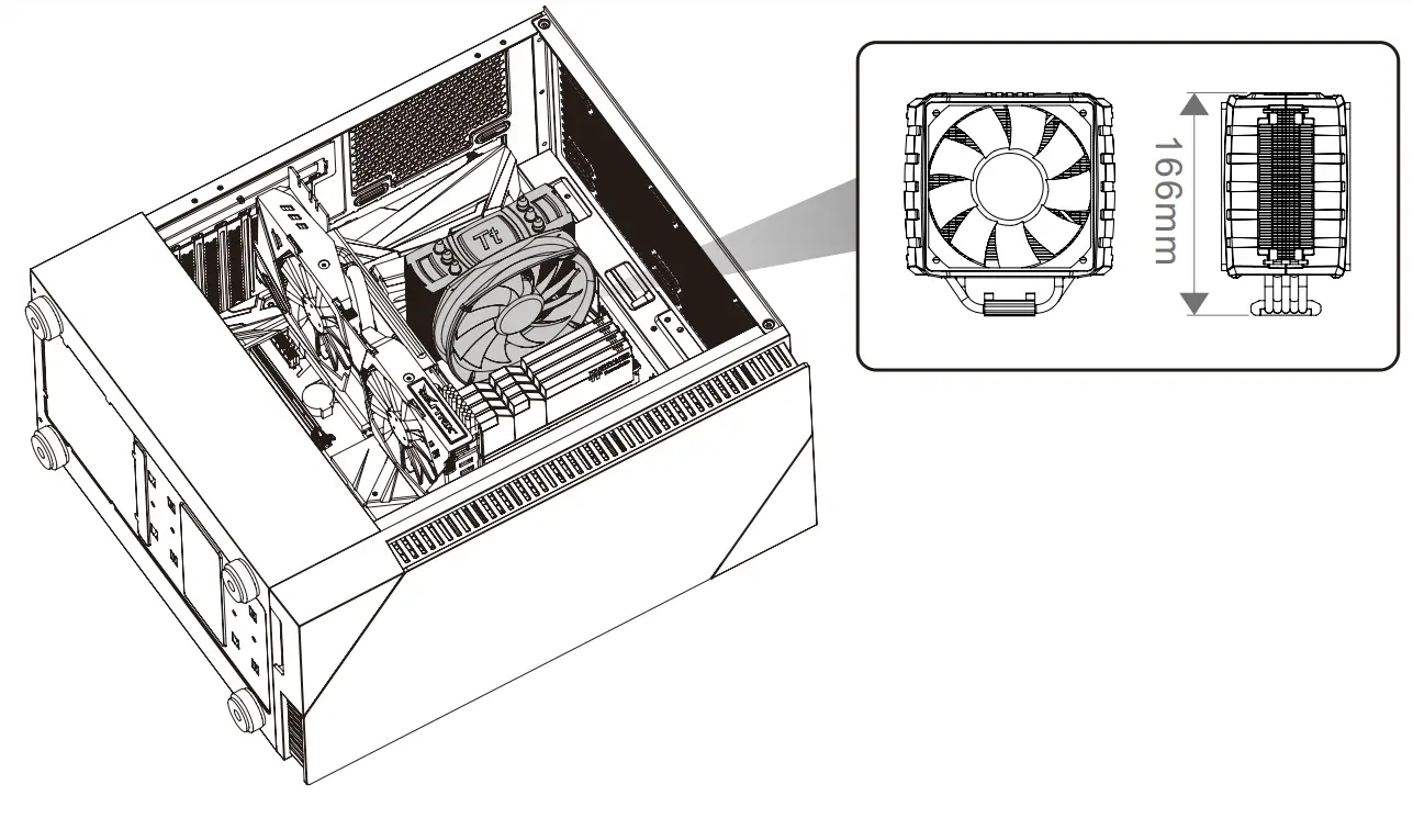 Thermaltake 200 TG ARGB Mid Tower Chassis fig 3