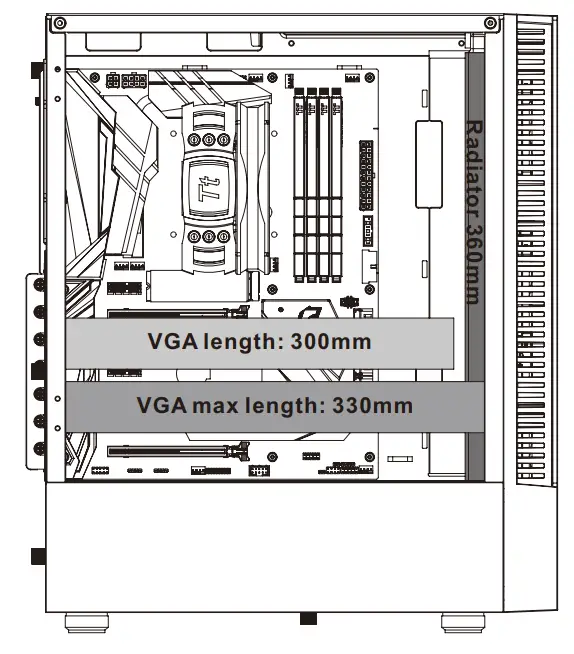 Thermaltake 200 TG ARGB Mid Tower Chassis fig 4