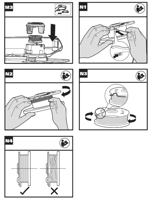 WORX WG162, WG162.9 20V Power Share Cordless Grass Trimmer - 5
