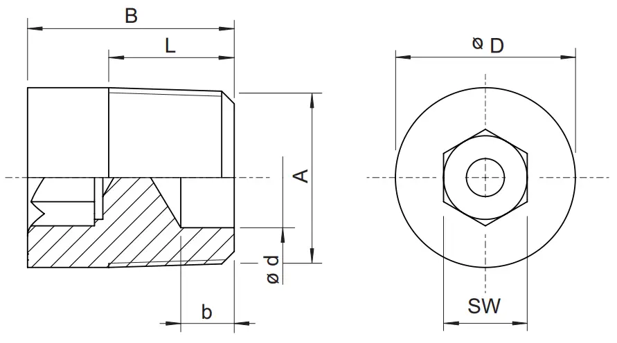 STAHL 253021 Stopping Plugs Flush Mounted - Fig 1
