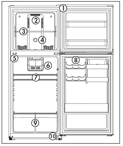 Danby-DFF101B1-Series-Refrigerator-Owner-FIG-1