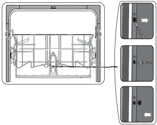 KUCHT Professional K6502D Built In Dishwasher 47