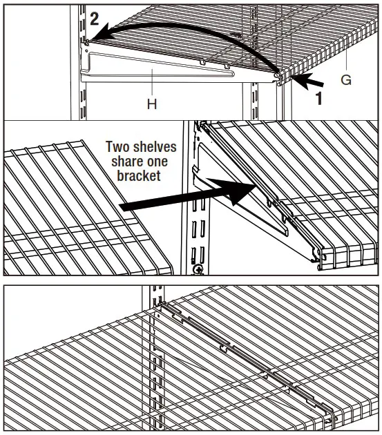 EVERBILT 90466 25 5 in Double Shelf - Installation 7