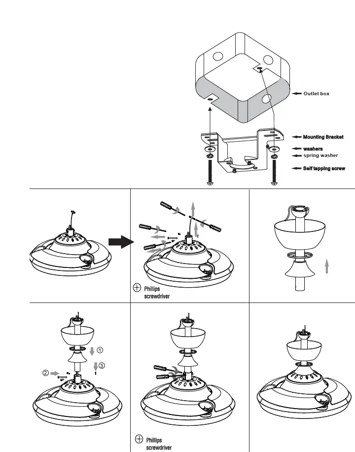 Parrot-Uncle-F3527110V-36-Inch-Matte-Black-Retractable-3-Blade-Wood-Beads-Chandelier-Ceiling-Fan-fig 2