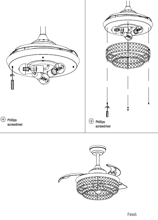 Parrot-Uncle-F3527110V-36-Inch-Matte-Black-Retractable-3-Blade-Wood-Beads-Chandelier-Ceiling-Fan-fig 7