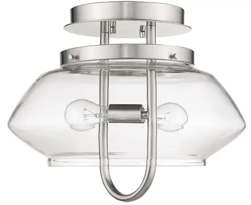 ACCLAIM LIGHTING IN200701 Light 10-Inch-Polished-Nickel-Convertible-Semi-Flush-Ceiling-Light-PRODUCT