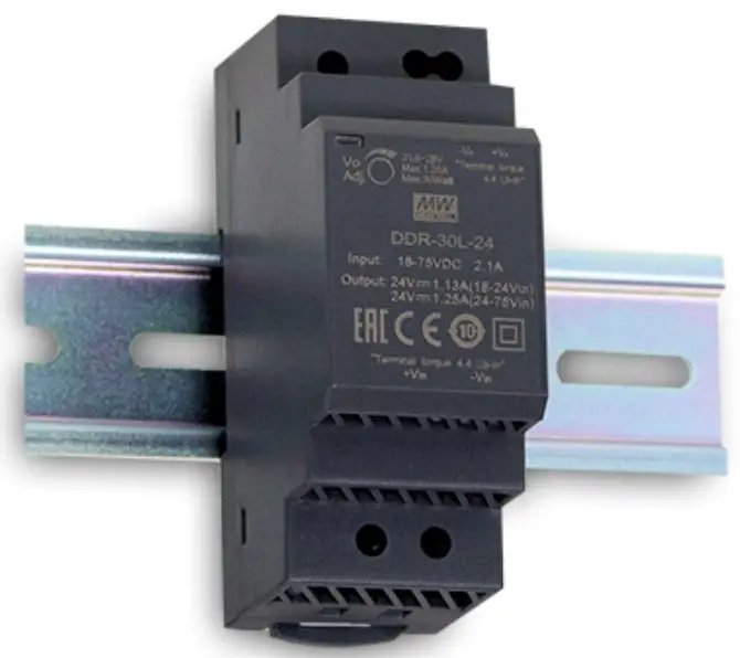 MEAN WELL DDR-30 Series 30W DIN Rail Type DC-DC Converter