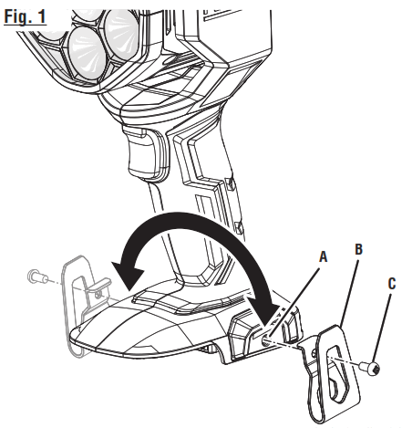 RIDGID R8699 18 V LED Spotlight - Fig2