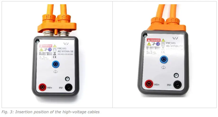 CAR-connect High-Voltage Testing Adapter VAS 6558A 38 User Manual - Figure 3