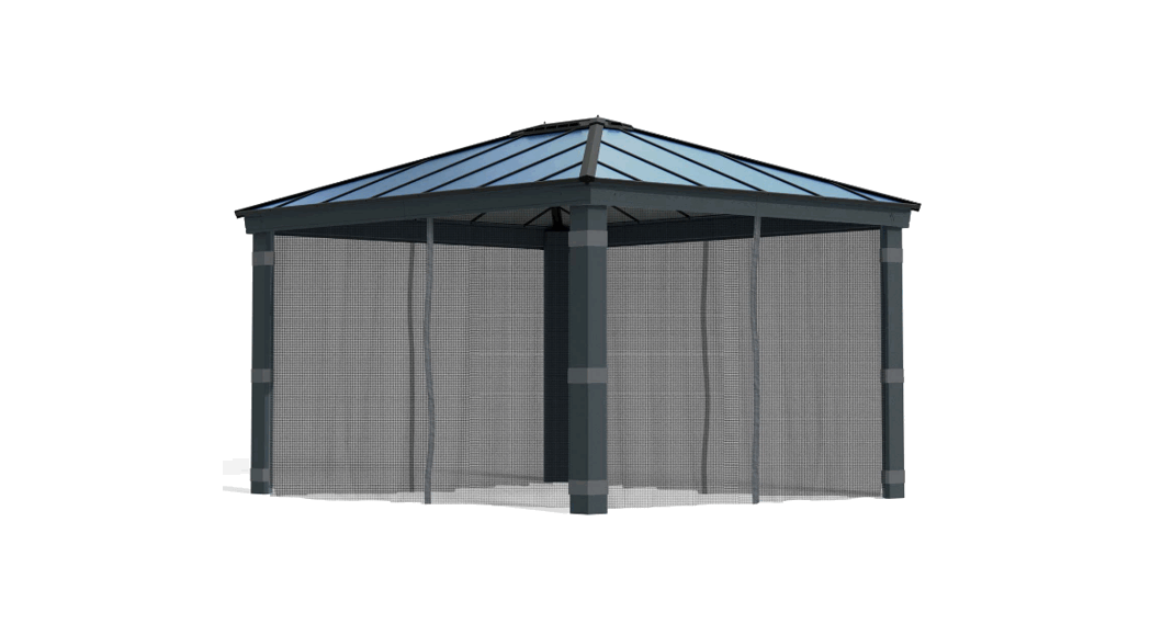 Canopia Curtain And Netting Set For Dallas Gazebos Instruction Manual