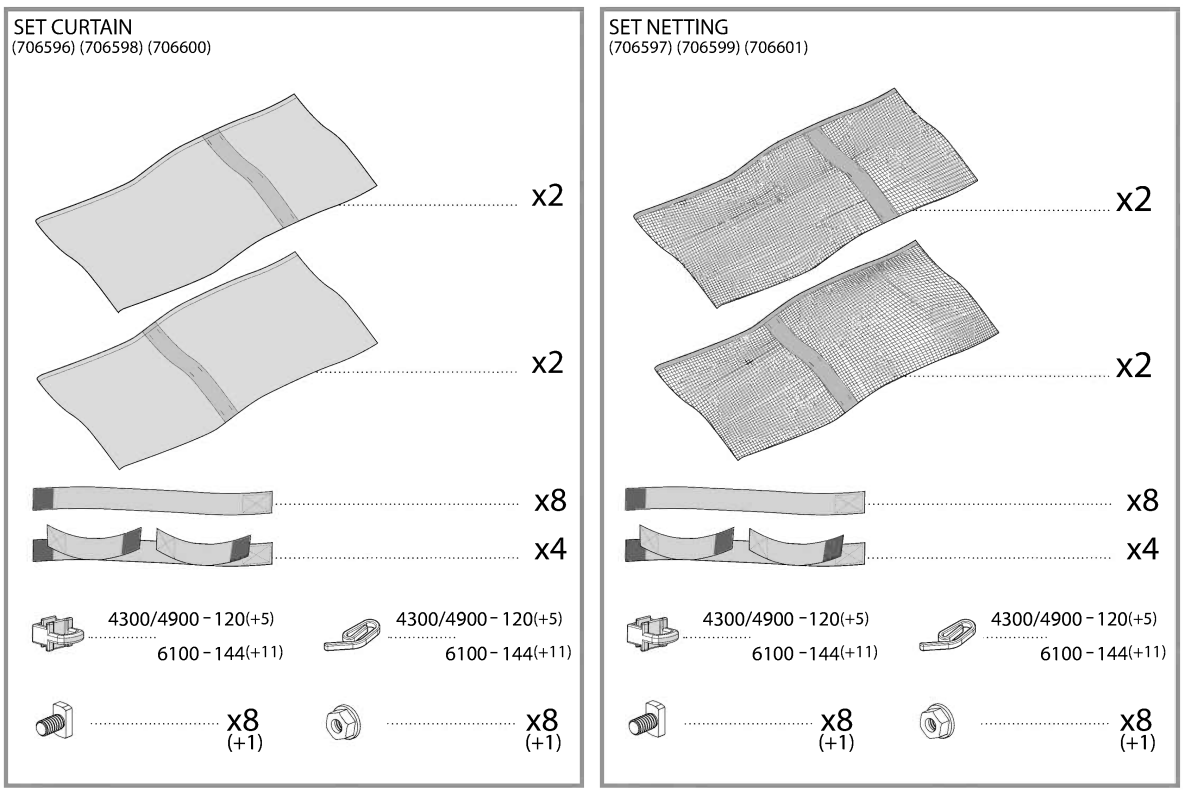 CANOPIA Curtain and Netting Set for Dallas Gazebos - fig3
