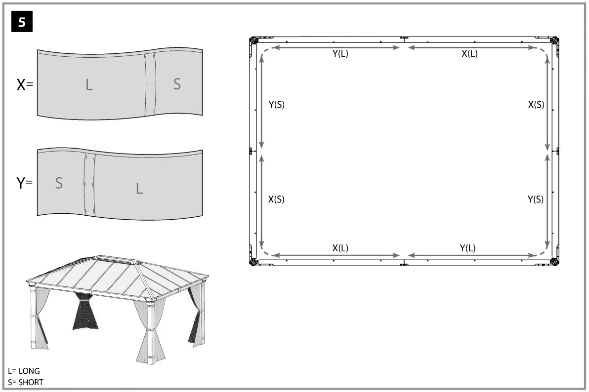 CANOPIA Curtain and Netting Set for Dallas Gazebos - fig8