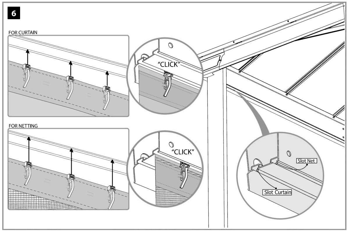 CANOPIA Curtain and Netting Set for Dallas Gazebos - fig9