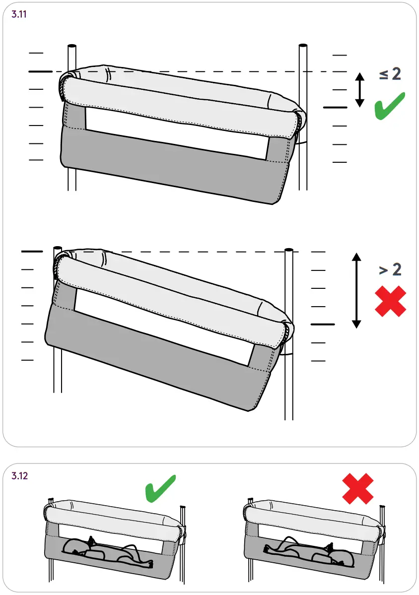 Silver Cross 1877 Voyager Co Sleeper - CRADLE MODE 1