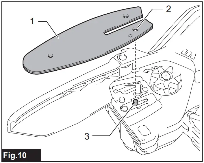 Installing the saw chain