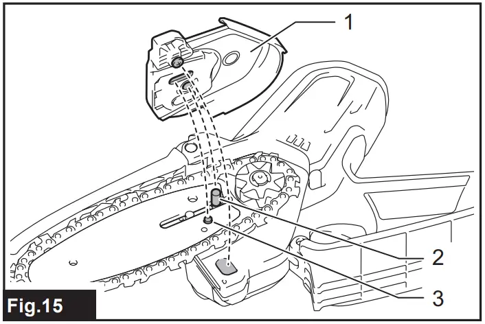 Installing the saw chain