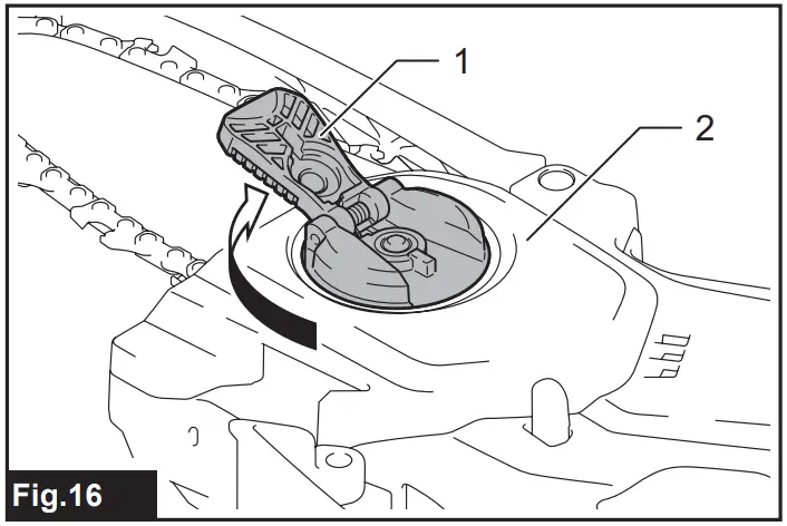 Installing the saw chain