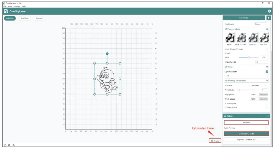 CREALITY CV 01 Pro Compact Engraving Machine - Operation mode 4