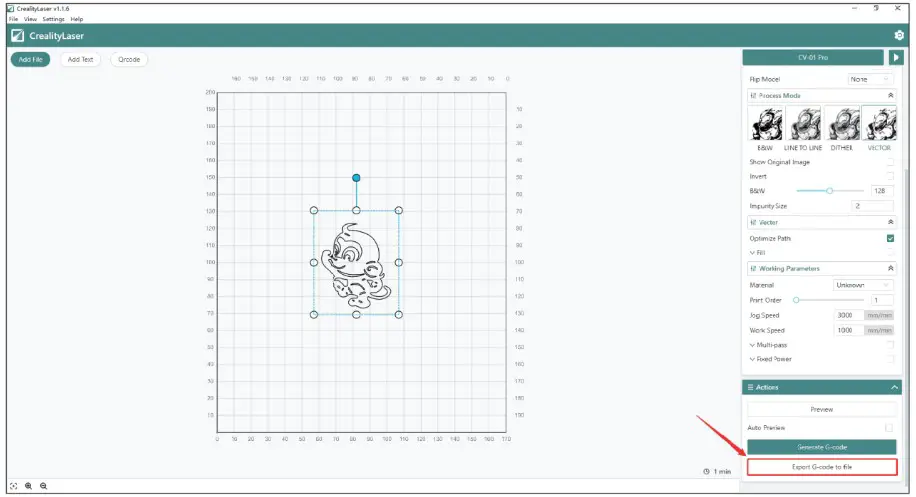 CREALITY CV 01 Pro Compact Engraving Machine - Operation mode 5